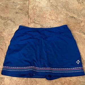 Jofit Athletic Skort woman’s size small blue embroidered golf pickleball tennis